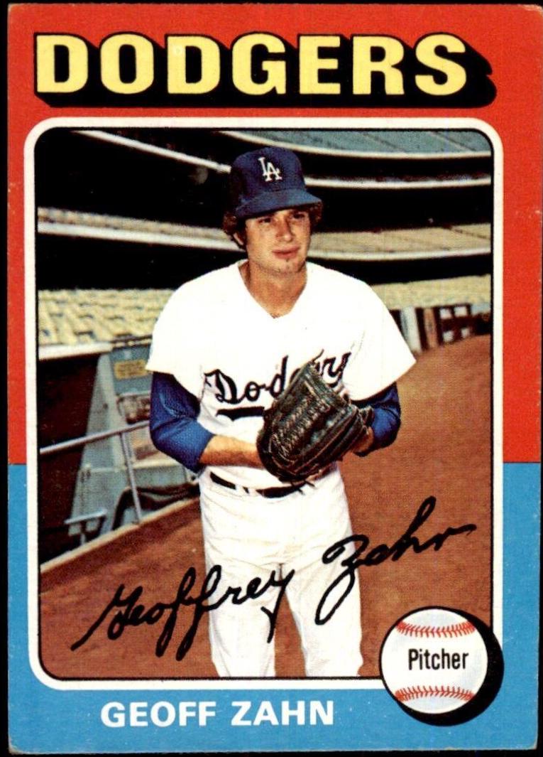 Geoff Zahn #294 Baseball Cards 1975 Topps