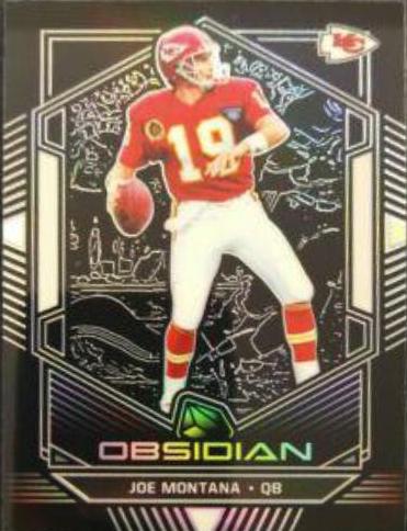 Joe Montana #3 Football Cards 2019 Panini Obsidian