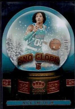 Nick Smith Jr. #2 Basketball Cards 2023 Panini Crown Royale Sno Globe