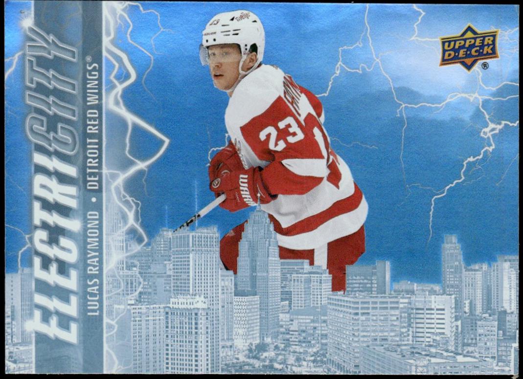 Lucas Raymond #EC-13 Hockey Cards 2024 Upper Deck ElectriCITY