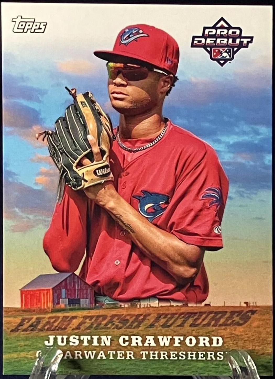 Justin Crawford #FF-10 Baseball Cards 2023 Topps Pro Debut Farm Fresh Futures
