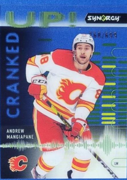 Andrew Mangiapane #CU-AM Hockey Cards 2022 Upper Deck Synergy Cranked Up