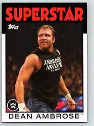 Dean Ambrose #12 Wrestling Cards 2016 Topps WWE Heritage