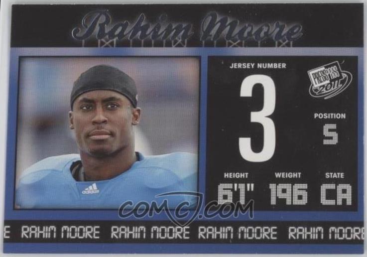 Rahim Moore #47 Football Cards 2011 Press Pass