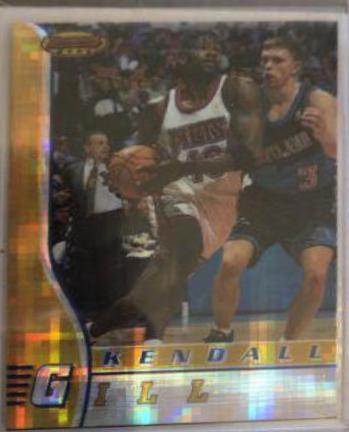 Kendall Gill Atomic Refractor #13 Basketball Cards 1996 Bowman's Best