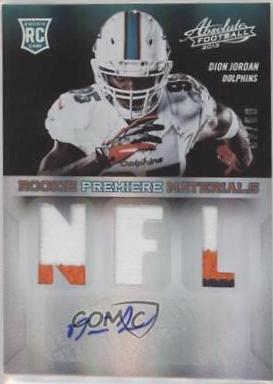 Dion Jordan [Rookie Premiere Materials Signature NFL Prime] #207