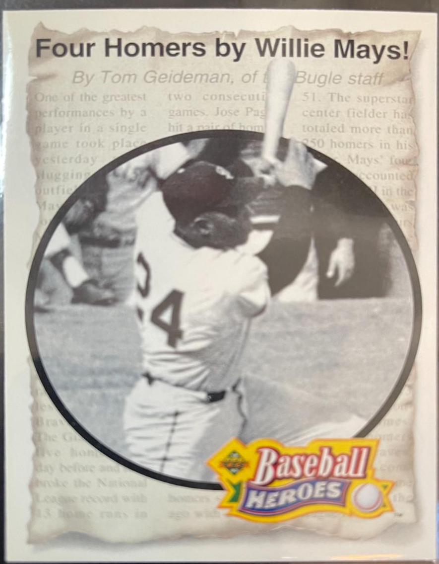 Willie Mays #49/54 Baseball Cards 1992 Upper Deck Heroes of Baseball