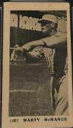 Marty McManus #48 1927 E210 York Caramel Type 1 Baseball