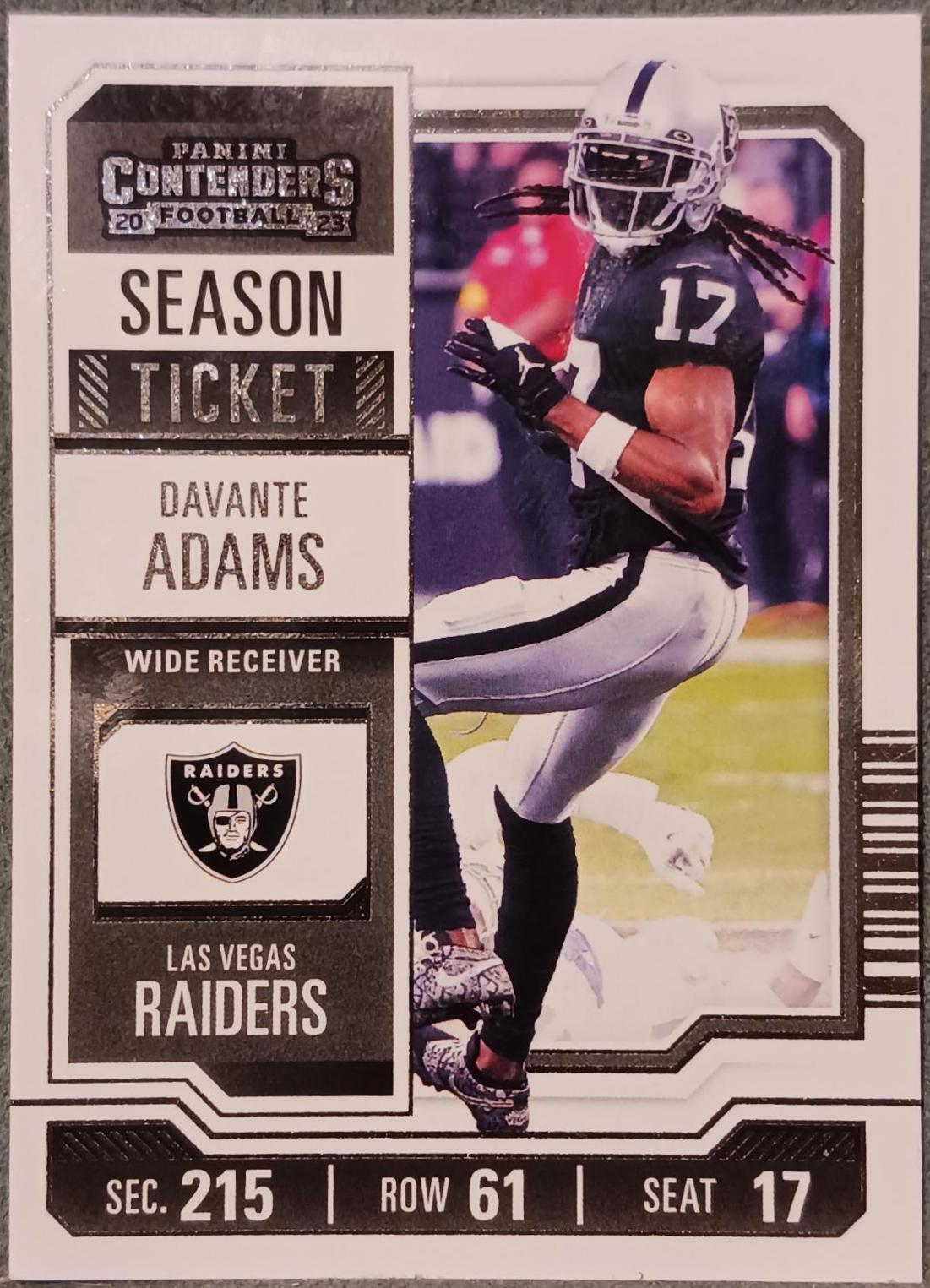 Davante Adams #53 Football Cards 2023 Panini Contenders