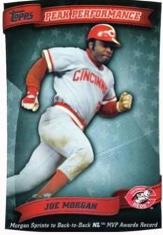 Joe Morgan #PP-70 Baseball Cards 2010 Topps Peak Performance