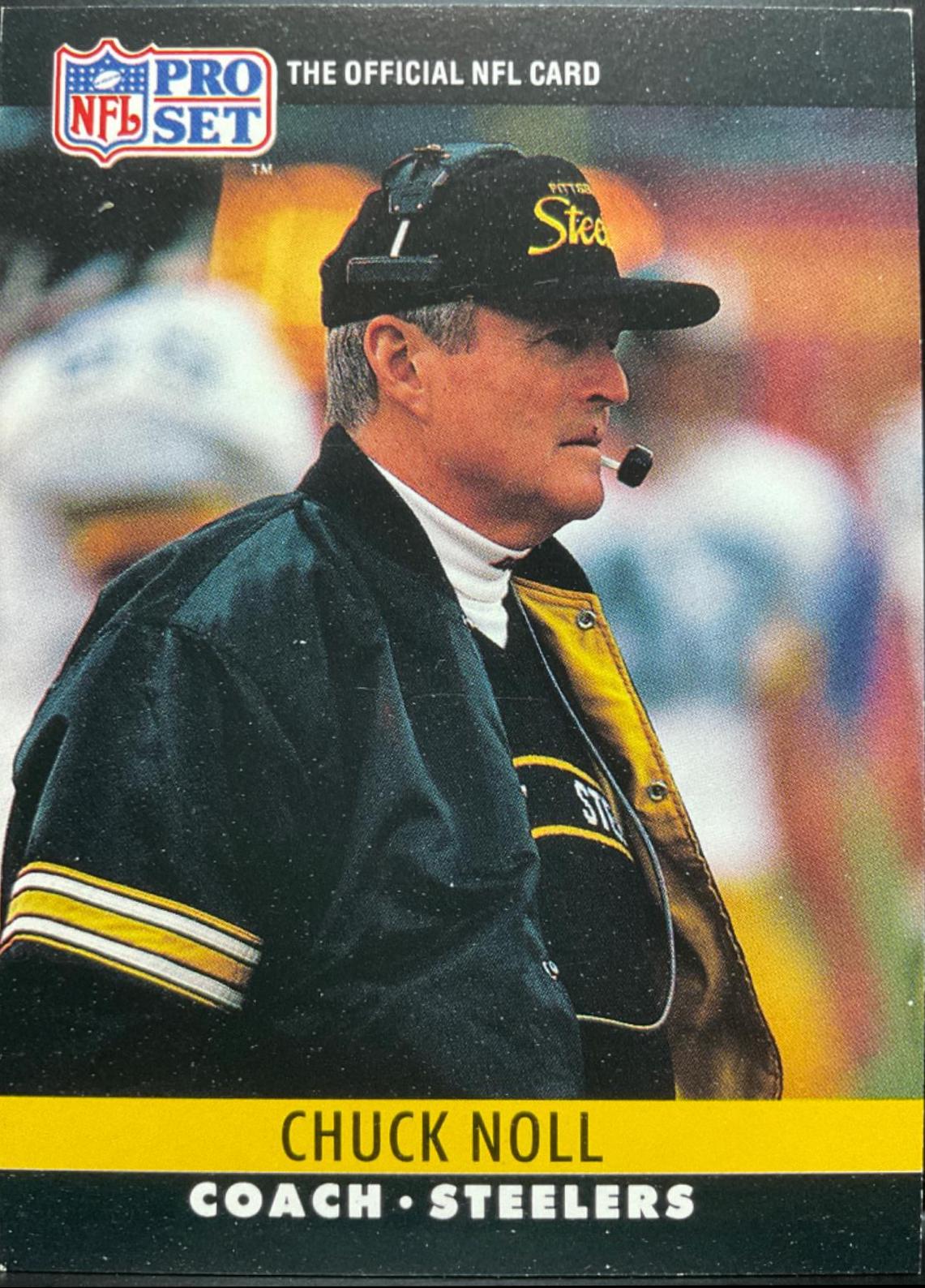 Chuck Noll #275 Football Cards 1990 Pro Set