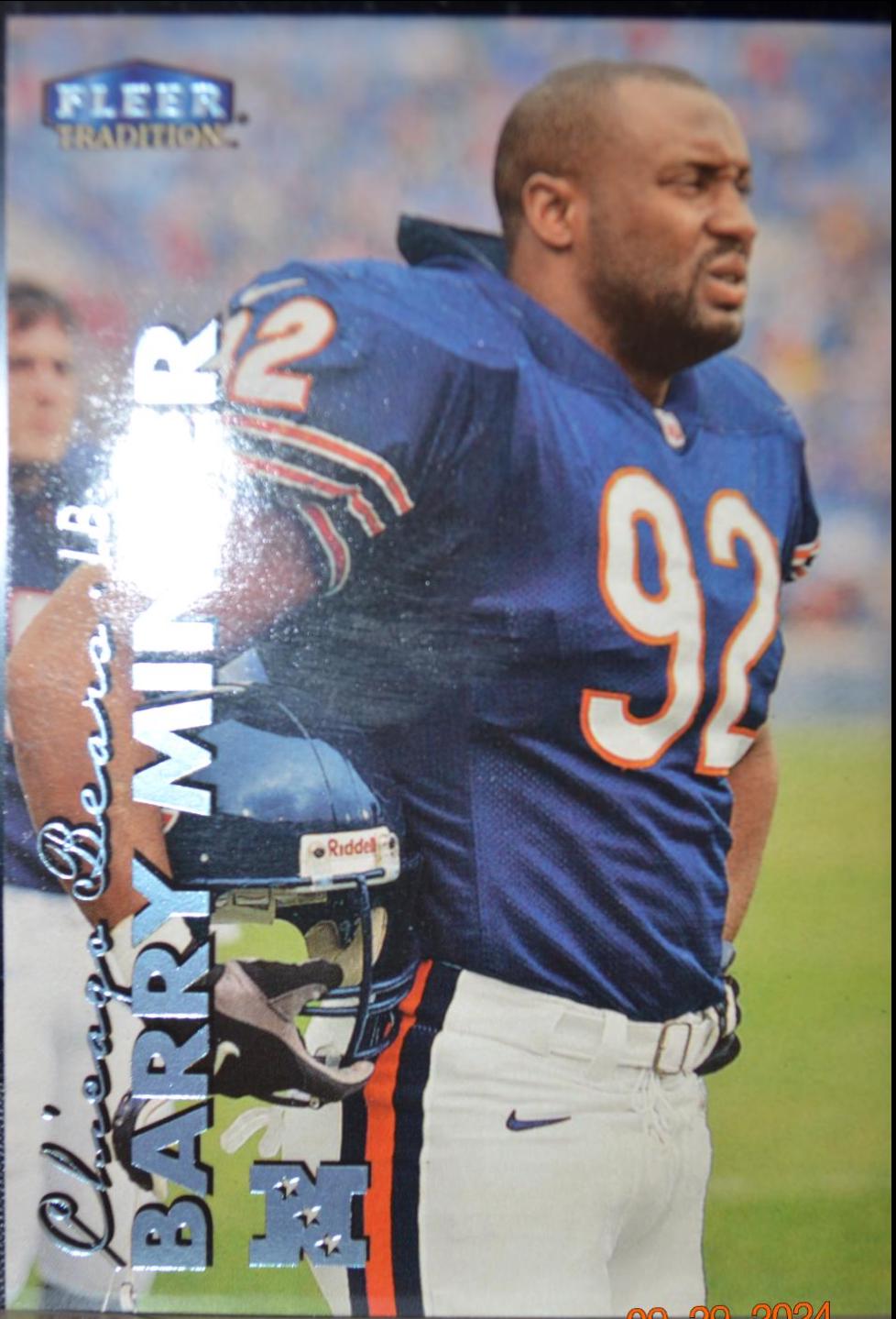 Barry Minter Football Cards 1999 Fleer Tradition