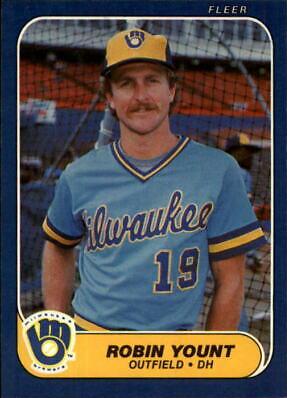 Robin Yount #506 Baseball Cards 1986 Fleer