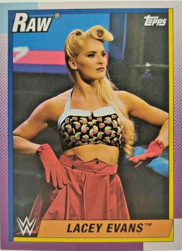 Lacey Evans #23 Wrestling Cards 2021 Topps Heritage WWE