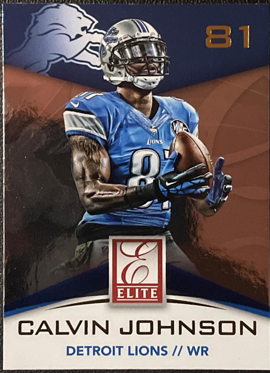 Calvin Johnson #3 Football Cards 2015 Panini Donruss Elite