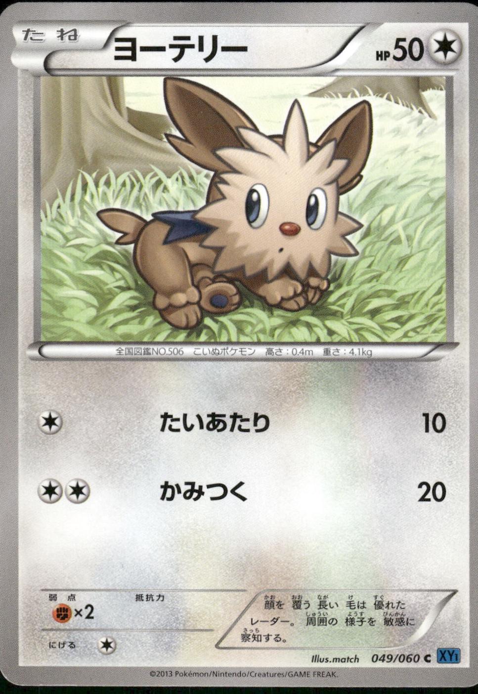 Lillipup #49 Pokemon Japanese Collection X