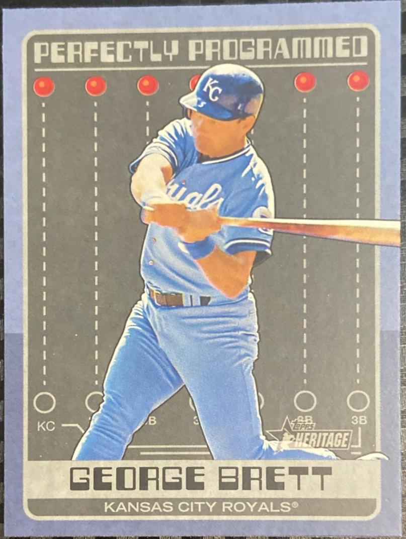 George Brett #PP-3 Baseball Cards 2024 Topps Heritage Perfectly Programmed