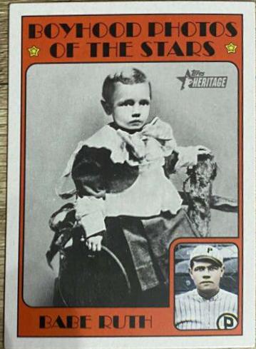 Babe Ruth #72TBPS-6 Baseball Cards 2021 Topps Heritage Minor League
