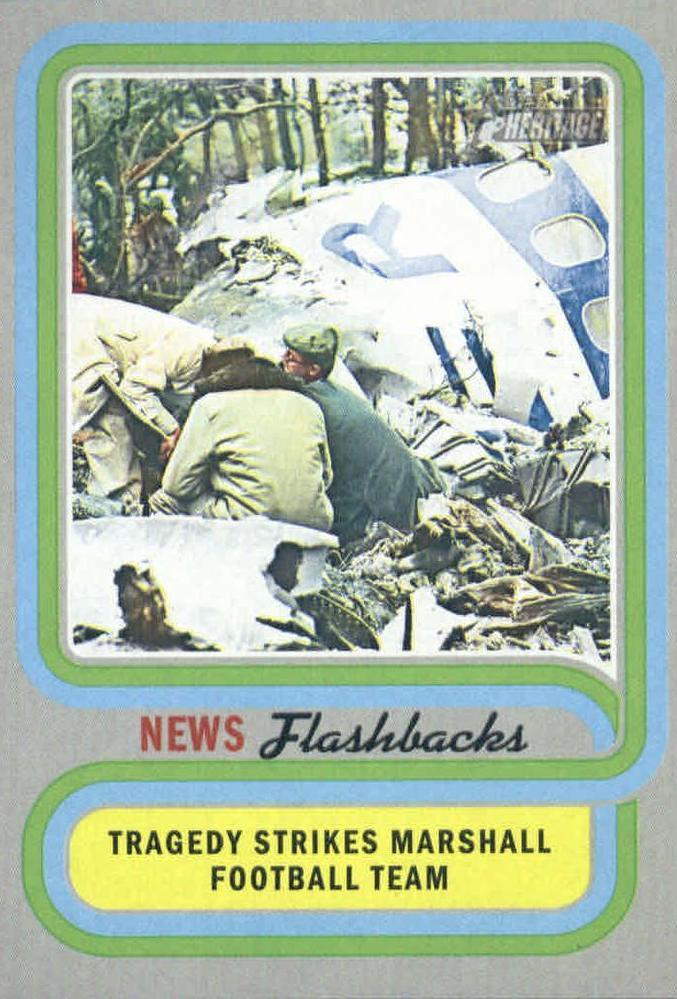 Tragedy Strikes Marshall Football Team #NF-14 Baseball Cards 2019 Topps Heritage News Flashbacks