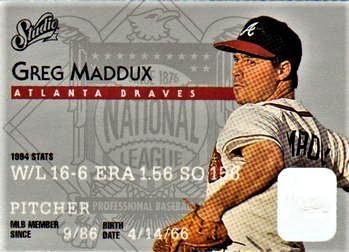 Greg Maddux #6 Baseball Cards 1995 Studio