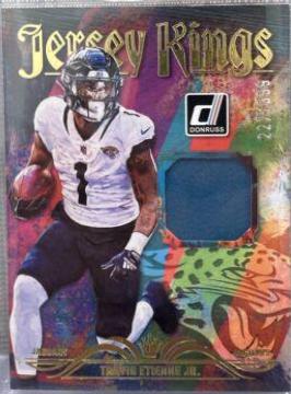 Travis Etienne Jr. #JK-20 Football Cards 2023 Panini Donruss Jersey Kings