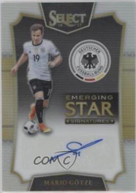 Mario Gotze #ES-MG Soccer Cards 2016 Panini Select Emerging Star Signatures