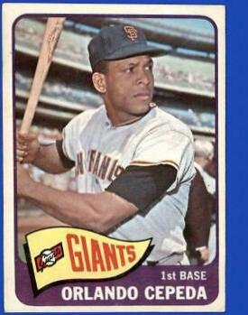 Orlando Cepeda #360 Baseball Cards 1965 Topps