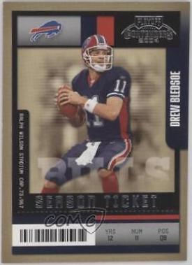 Drew Bledsoe #11 Football Cards 2004 Playoff Contenders