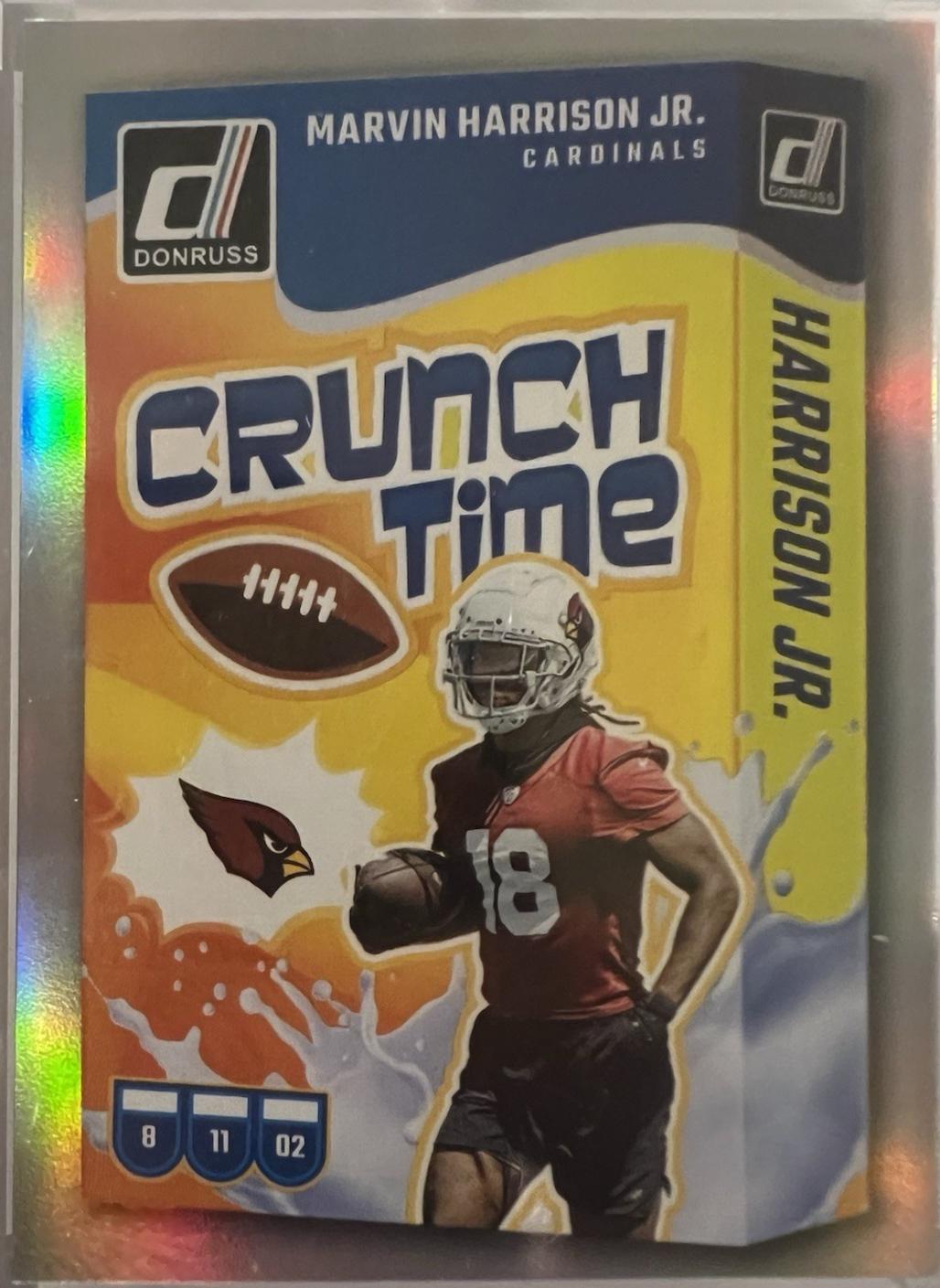 Marvin Harrison Jr. #CT-MHA Football Cards 2024 Panini Donruss Crunch Time
