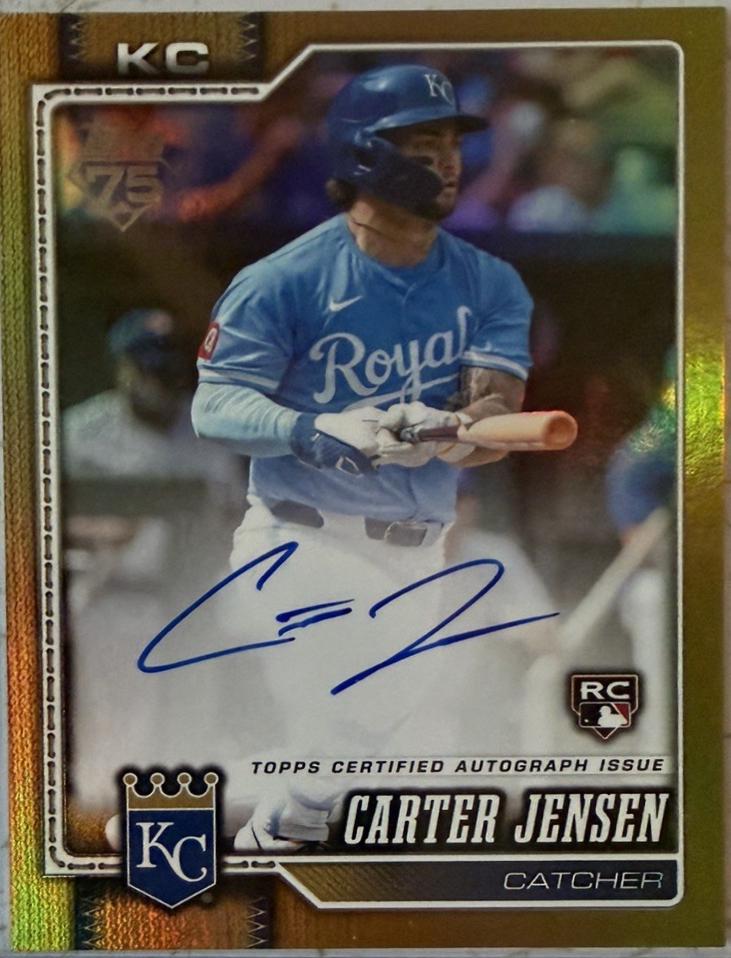 Carter Jensen #530 2026 Topps Series 2 Flagship Real One Autograph Baseball