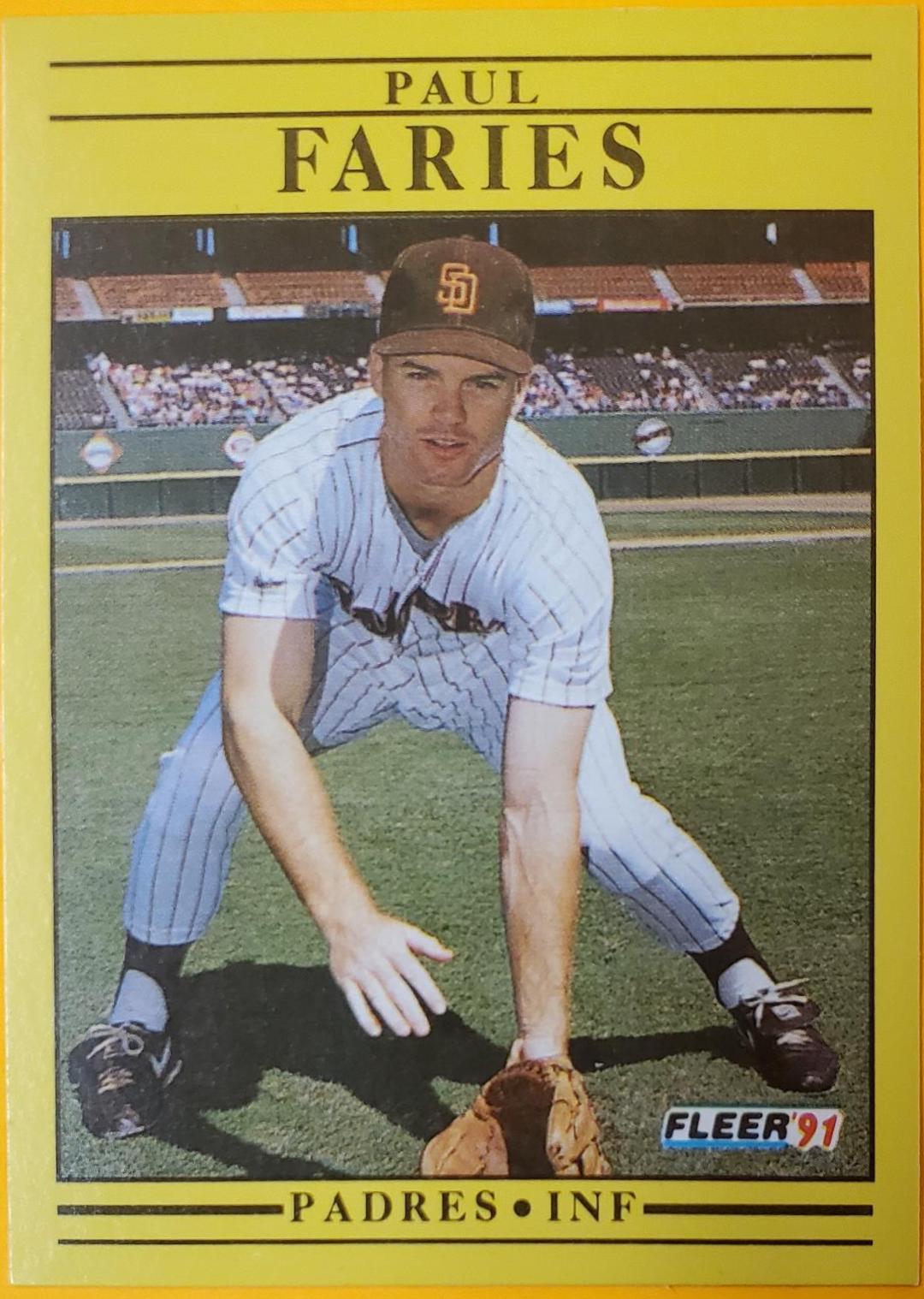 Paul Faries #528 Baseball Cards 1991 Fleer