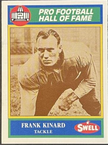 Frank Kinard #45 Football Cards 1990 Swell Greats
