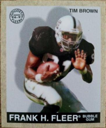 Tim Brown #54 1997 Fleer Goudey Football