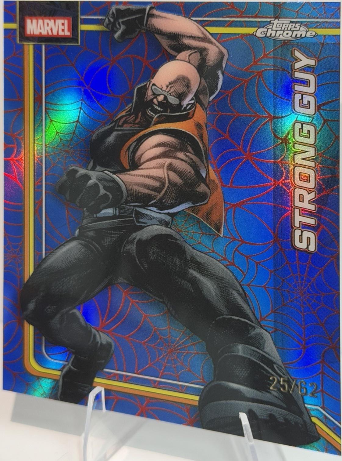Strong Guy Spider-Web Red/Blue Refractor