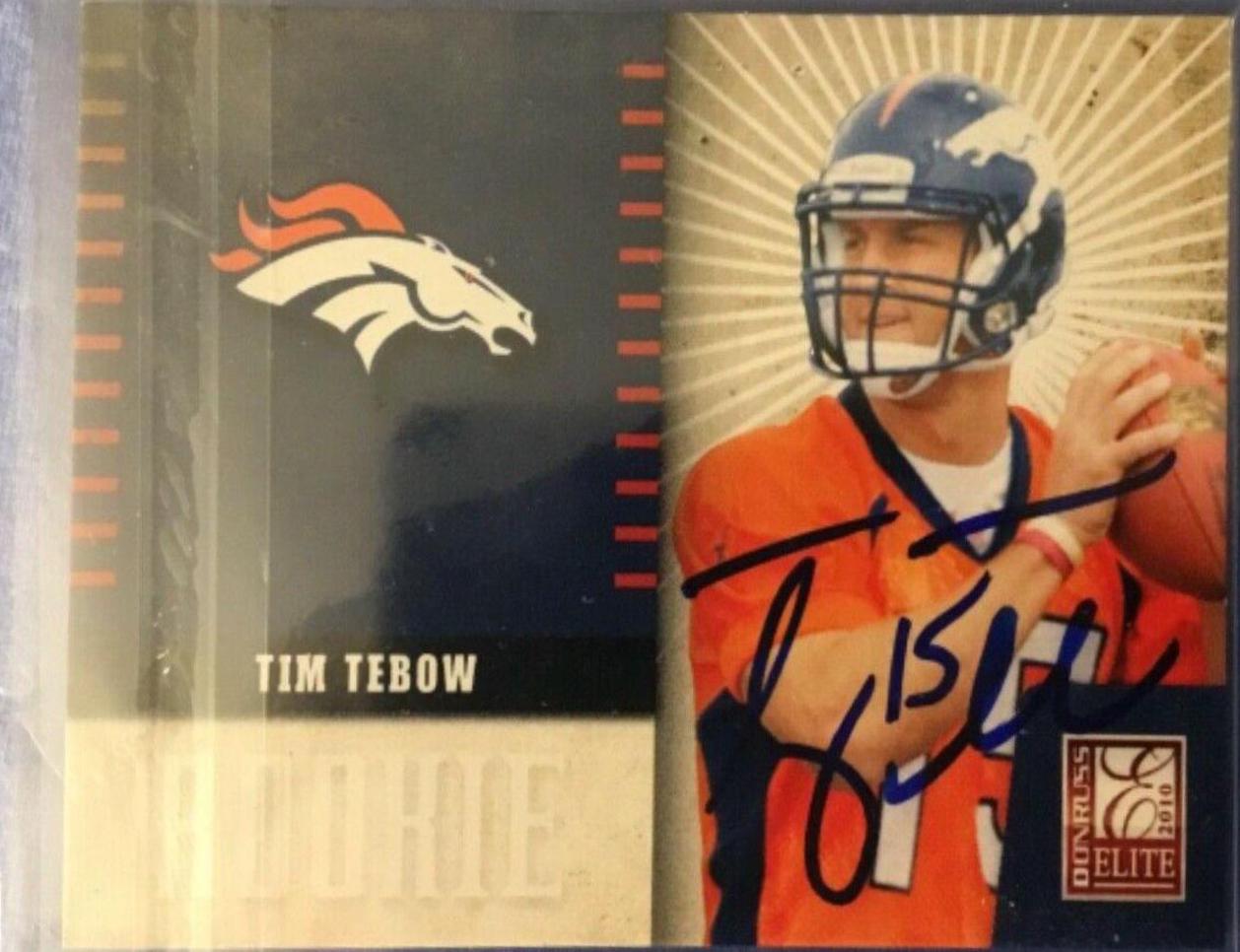 Tim Tebow #34 Football Cards 2010 Panini Donruss Elite
