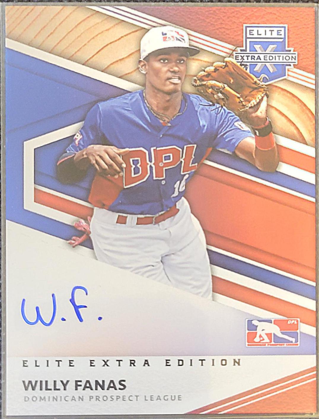 Willy Fanas #DPL-WF Baseball Cards 2020 Panini Elite Extra Edition DPL Signatures