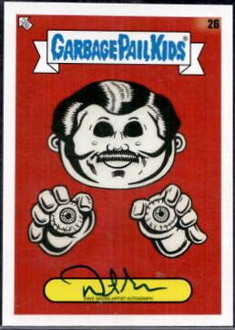 Artist Autograph #26 Garbage Pail Kids Book Worms