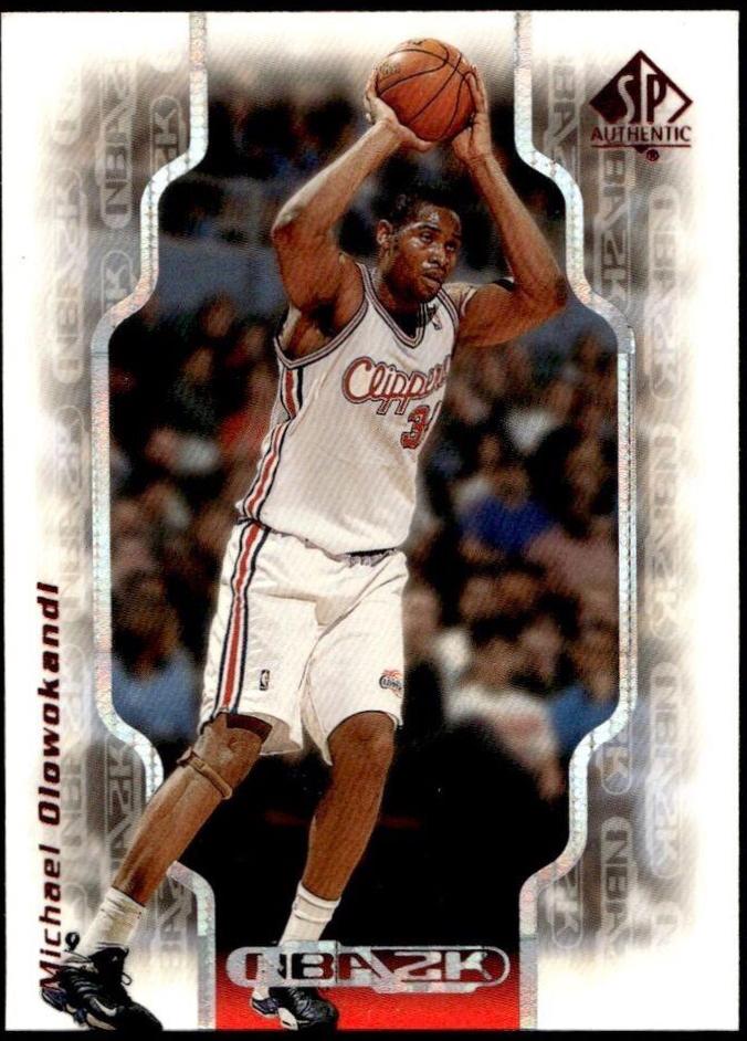 Michael Olowokandi #2K1 Basketball Cards 1998 SP Authentic NBA 2K