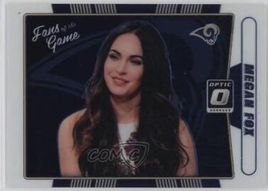 Megan Fox #3 Football Cards 2016 Panini Donruss Optic Fans of the Game