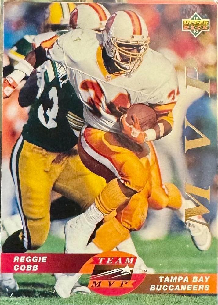 Reggie Cobb #TM6 Football Cards 1993 Upper Deck Team MVP