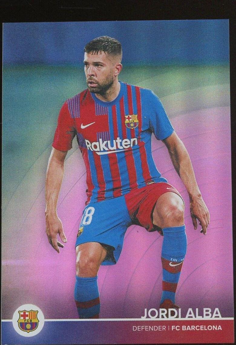 Jordi Alba #6 Soccer Cards 2021 Topps FC Barcelona