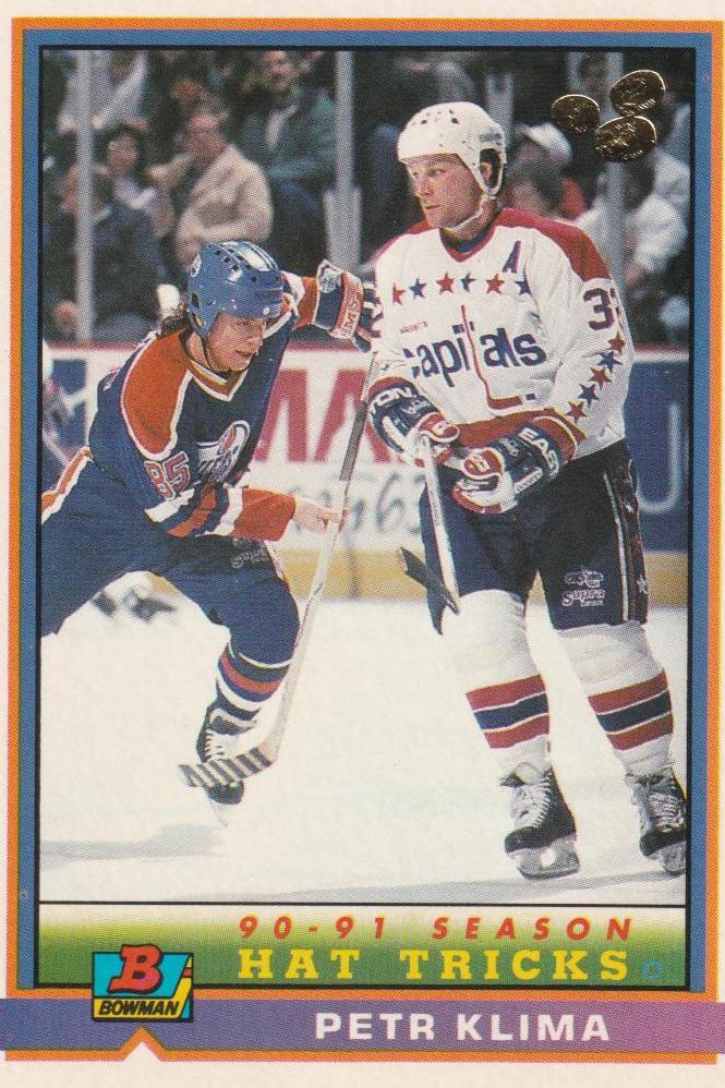 Petr Klima #96 Hockey Cards 1991 Bowman
