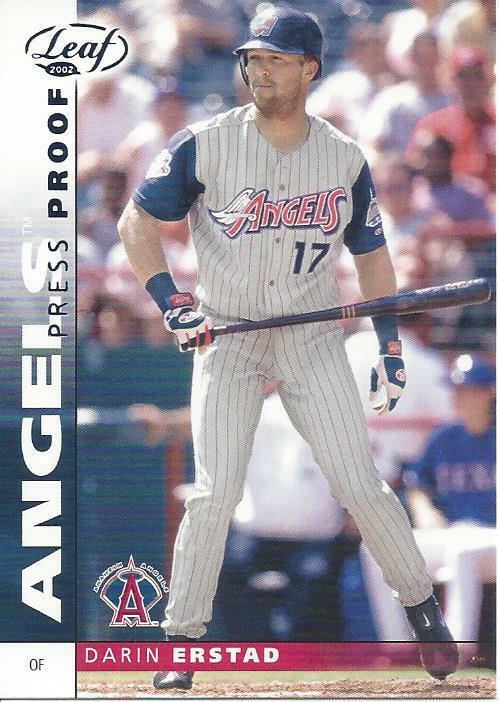 Darin Erstad #53 Baseball Cards 2002 Leaf