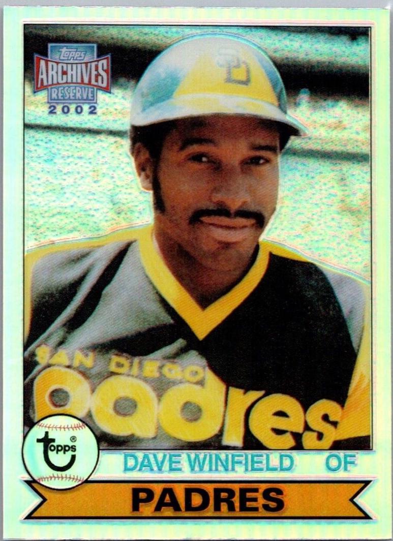 Dave Winfield #18 Baseball Cards 2002 Topps Archives Reserve