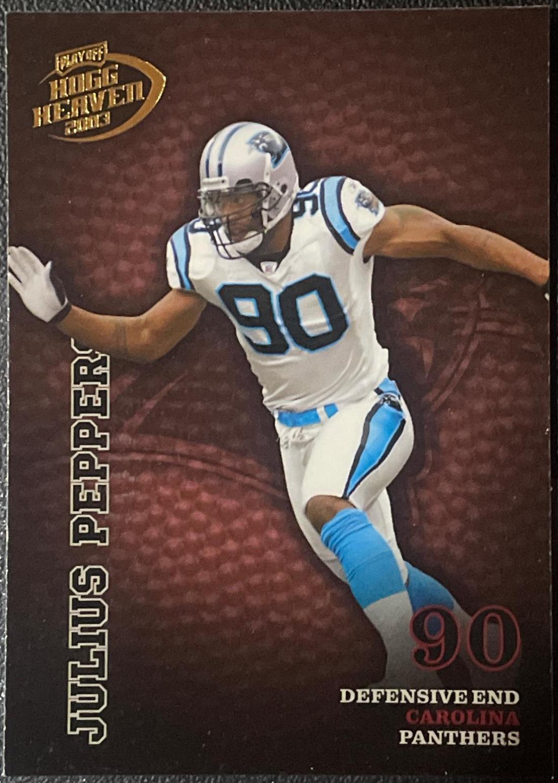 Julius Peppers #20 Football Cards 2003 Playoff Hogg Heaven