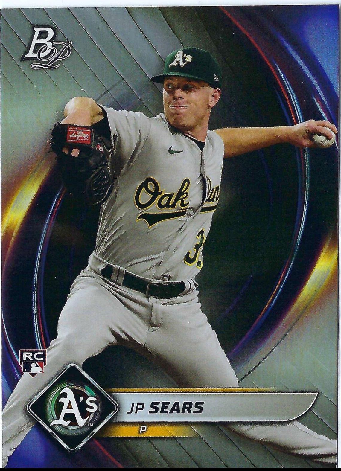 JP Sears #48 Baseball Cards 2022 Bowman Platinum