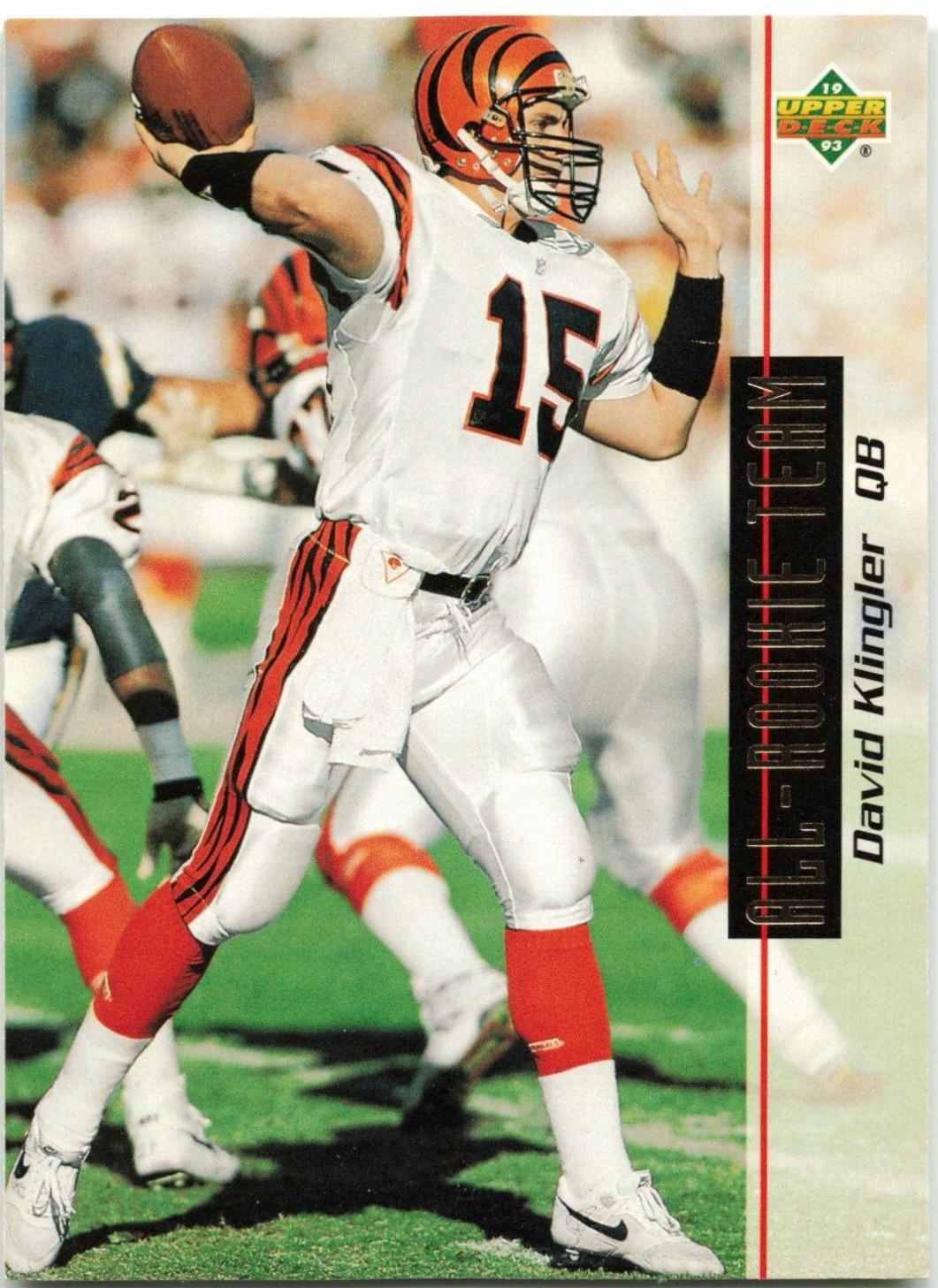 David Klingler #31 Football Cards 1993 Upper Deck