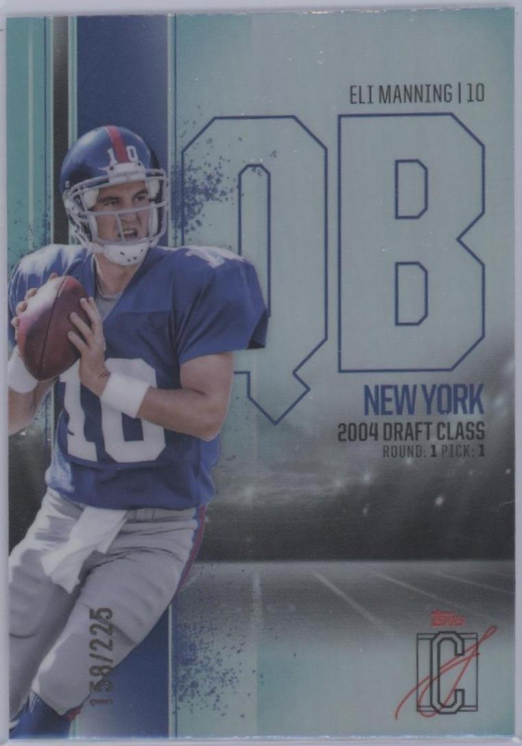 Eli Manning #BCV-36 Football Cards 2024 Topps Signature Class Veteran Chrome Variation