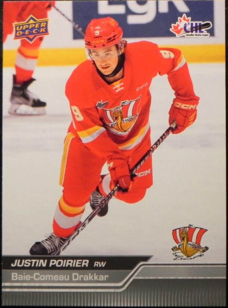Justin Poirier #193 Hockey Cards 2023 Upper Deck CHL
