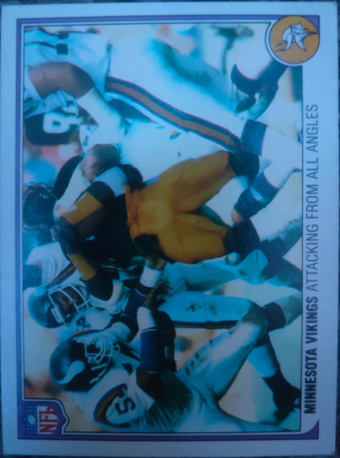 Minnesota Vikings #32 Football Cards 1983 Fleer Team Action